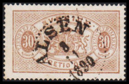 1877-1882. SVERIGE. Coat-of-Arms. Perf. 13. 30 ÖRE Cancelled ALSEN 8 11 1890 (Michel D. 9B) - JF545237 - Dienstmarken