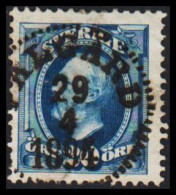  1891-1904. Oscar II. 20 öre With Beautiful Cancel PÅLSGÅRD 29 4 1894. (Michel 45) - JF545245 - Gebruikt