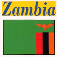 Flag Chromo -  Zambia - 5 X 5 Cm - Other & Unclassified