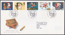 GB Great Britain 1997 FDC Christmas, Christianity, Christian, Festival, Santa Claus, Pictorial Postmark, First Day Cover - Brieven En Documenten