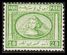 1867. EGYPT. 20 PARA Sphinx & Pyramid. Beautiful Stamp. Hinged.  (Michel 10) - JF545253 - 1866-1914 Khédivat D'Égypte