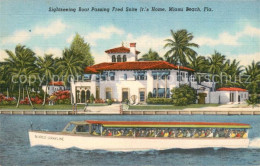 13699514 Miami_Beach Sightseeing Boat Passing Fred Snite Jrs Home - Other & Unclassified