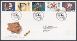 GB Great Britain 1997 FDC Christmas, Christianity, Christian, Festival, Santa Claus, Pictorial Postmark, First Day Cover - Covers & Documents