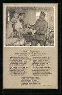 AK Mein Kriegsjunge, Gedicht, Heimkehr  - Guerra 1914-18