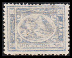 1872. EGYPT. 20 PARA Sphinx & Pyramid. Hinged. (Michel 16) - JF545259 - 1866-1914 Khédivat D'Égypte