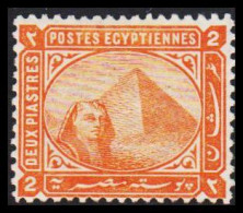 1879. EGYPT. 2 Pia.  Sphinx & Pyramid Hinged. (Michel 27) - JF545271 - 1866-1914 Khedivate Of Egypt