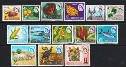 1966. RHODESIA. Country Motives. Complete Set With14 Ex. Never Hinged. (Michel 24-37) - JF545280 - Rhodésie (1964-1980)