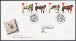 GB Great Britain 1997 FDC Queen's Horses, Horse, Royal, Royalty, Pictorial Postmark, First Day Cover - Covers & Documents