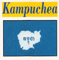 Flag Chromo -  Kampuchea - 5 X 5 Cm - Other & Unclassified