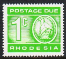 1970. RHODESIA. POSTAGE DUE 1c Never Hinged. (Michel Porto 11) - JF545287 - Rhodesien (1964-1980)