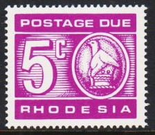 1970. RHODESIA. POSTAGE DUE 5c Never Hinged. (Michel Porto 13) - JF545289 - Rhodésie (1964-1980)