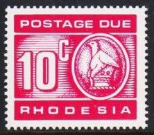 1970. RHODESIA. POSTAGE DUE 10c Never Hinged. (Michel Porto 15) - JF545290 - Rhodesië (1964-1980)