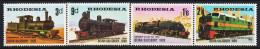 1969. RHODESIA. Train, Lokomotive. Complete Set Never Hinged. (Michel 80-83) - JF545299 - Rhodesien (1964-1980)