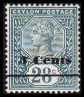 1892. CEYLON. Victoria. 3 Cents On 28 C.  (MICHEL 115) - JF545325 - Ceylon (...-1947)