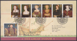 GB Great Britain 1997 FDC The Great Tudor, Royal, Royalty, British, Ship, Ships, Pictorial Postmark, First Day Cover - Cartas & Documentos