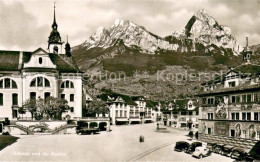 13677052 Schwyz Marktplatz Blick Auf Die Mythen Schwyz - Autres & Non Classés