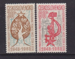 CZECHOSLOVAKIA  - 1963 Friendship Treaty Set Never Hinged Mint - Unused Stamps