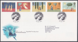 GB Great Britain 1996 FDC Christmas, Christianity, Festival, Christian, Pictorial Postmark, First Day Cover - Storia Postale