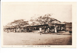 CPSM 9 X 14 Guinée CONAKRY Le Marché Du Niger - Guinea