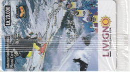 PREPAID PHONE CARD ITALIA BLISTER LIVIGNO PLANET (E86.5.5 - [2] Sim Cards, Prepaid & Refills