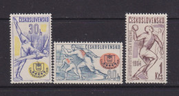 CZECHOSLOVAKIA  - 1964 Youth Events Set Never Hinged Mint - Unused Stamps