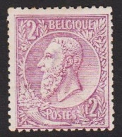 1884. BELGIQUE Leopold. 1 Fr. Beautiful Stamp Hinged. (Michel 47) - JF545361 - 1884-1891 Léopold II