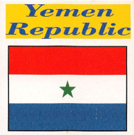 Flag Chromo -  Yemen Republic - 5 X 5 Cm - Other & Unclassified