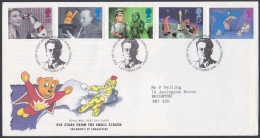 GB Great Britain 1996 FDC TV, Television, Children, Cartoon, Horse, Drama, Art, Pictorial Postmark, First Day Cover - Lettres & Documents