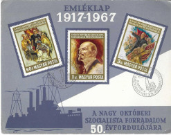 Postzegels > Europa > Hongarije > 1961-70 > 50e Verjaarsdag Oktoberevolutie No. 2388-2390 (17008) - Storia Postale