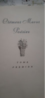 Poesies CLEMENT MAROT PAULETTE HUMBERT Union Latine D'editions 1951 - Franse Schrijvers