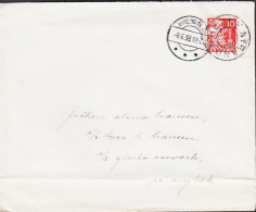 1938. DANMARK 15 ØRE On Cover Cancelled HENNE STRAND + Side Cancel HENNE 8.6.38.  (Michel 202) - JF545389 - Briefe U. Dokumente