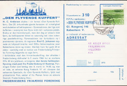 1965. DANMARK. 15 ØRE FUGLEFLUGTSLINIEN On Interesting Double Postcard Advertising For DEN FL... (Michel 413) - JF545393 - Storia Postale