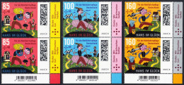 !a! GERMANY 2023 Mi. 3745-3747 MNH SET Of 3 Vert.PAIRS From Lower Right Corners - Grimm Fairytales: Hans Im Glueck - Nuevos