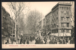 Postal Barcelona, Rambla De Las Flores  - Barcelona