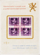 1919. CESKOSLOVENSKO. Legionaire Issue 120 H In 4block Beautifully Cancelled In Red PRAHA 1919 And Mounted... - JF545399 - Gebraucht