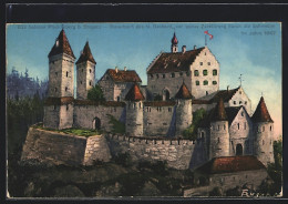 Künstler-AK Bregenz, Schloss Pfannenberg, Geburtsort Des Heiligen Gebhard Vor Seiner Zerstörung Durch Die Schweden 1  - Sonstige & Ohne Zuordnung