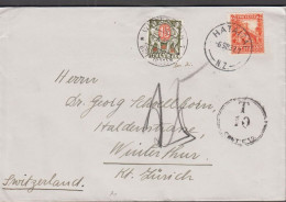 1937. New Zealand.  Maori House 2 D On Envelope To Winterthur, Kt. Zürich, Schweiz Cancelled... (MICHEL 215+) - JF545409 - Brieven En Documenten