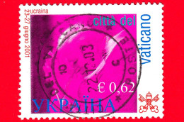 VATICANO  - Usato - 2002 - Viaggi Di Giovanni Paolo II Nel 2001 - Ucraina - 0,62 - Gebraucht