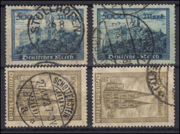 261/262 Wartburg/Kölner Dom: Beide Farben MICHEL A+b O, Bessere Gepr. BPP/INFLA  - Used Stamps