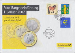 2234 Euro-Bargeldeinführung 2002 - Dokumentation Mit SSt BONN 1.1.2002 - Monnaies
