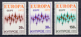 Europaunion 1972 Zypern 374-376, Satz ** / MNH - Sonstige & Ohne Zuordnung