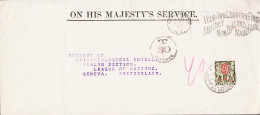 1927. New Zealand.  Very Interesting ON HIS MAKESTY'S SERVICE  Envelope (folds, Tears) To SERVICE OF EPIDE... - JF545414 - Brieven En Documenten