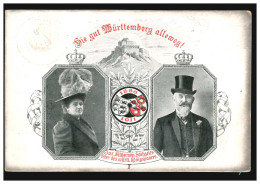 AK Zur Silberen Hochzeit Des Württemberischen Königpaares 1911, HEILBRONN 8.4.11 - Other & Unclassified