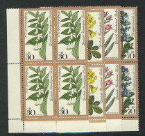 573-576 Wofa Waldblumen 1978, E-Vbl U.l. Satz ** Postfrisch - Nuevos