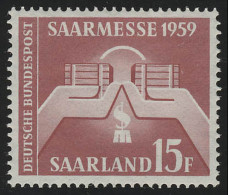 Saarland 447 Saarmesse Saarbrücken 1959, ** - Ongebruikt