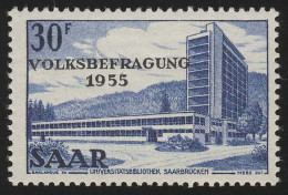 Saarland 364 Volksbefragung 30 Fr 1955, ** - Ungebraucht