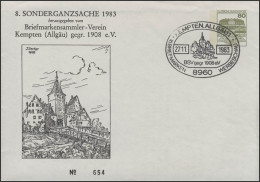 PU 117/111 Illertor BSV Kempten / Allgäu, SSt Werbeschau 27.11.83 - Sobres Privados - Nuevos