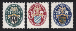 375-377 Nothilfe/Wappen 1925 - Satz Postfrisch ** - Ungebraucht