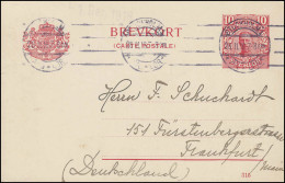 Postkarte P 30 BREFKORT König Gustav Mit DV 315, STOCKHOLM 29.11.1916 - Entiers Postaux