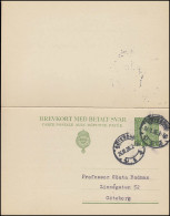 Postkarte P 43 Brevkort König Gustav 10/10 Öre, GÖTEBORG 26.10.1928 - Postwaardestukken